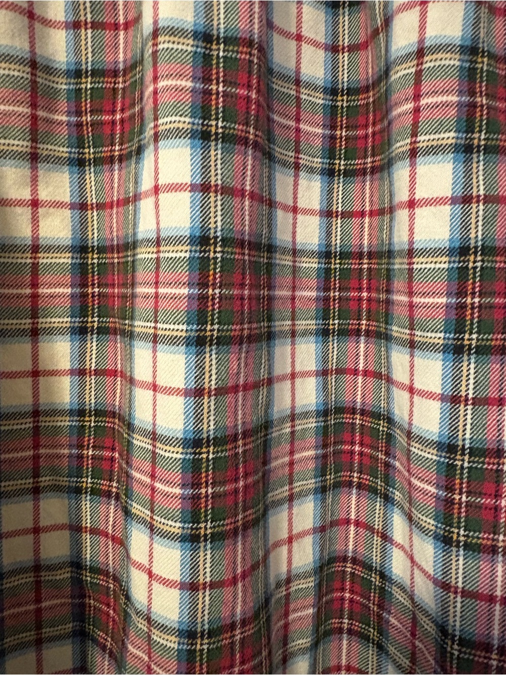 Vintage Plaid Long Sleeve Women's Nightgown Dress - Picture 5 of 5